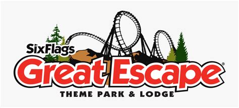 Six Flags Great Escape Theme Park & Lodge Logo - Great Escape , Free ...