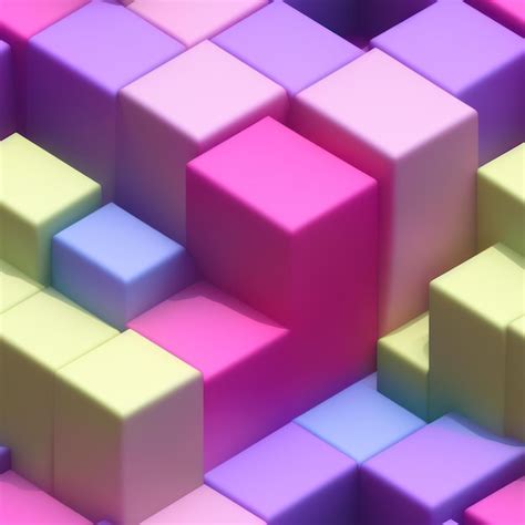 Premium AI Image A Wallpaper Of Colorful Cubes With The Word Cubes On It