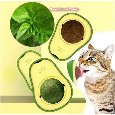 Brinquedo Abacate Catnip Para Gatos Lambe Lambe Interativo Erva