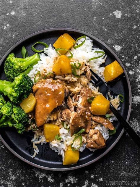 Slow Cooker Pineapple Teriyaki Chicken Budget Bytes