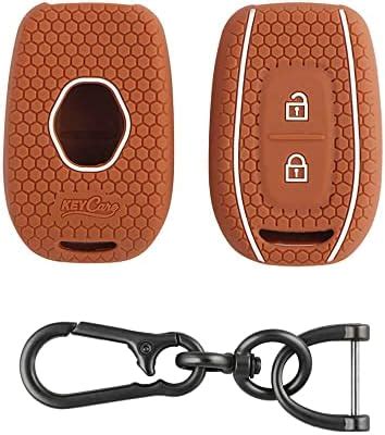 Keycare Silicone Key Cover And Keyring Compatible For Triber Kwid