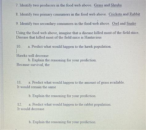 Solved 7. Identify two producers in the food web above. | Chegg.com