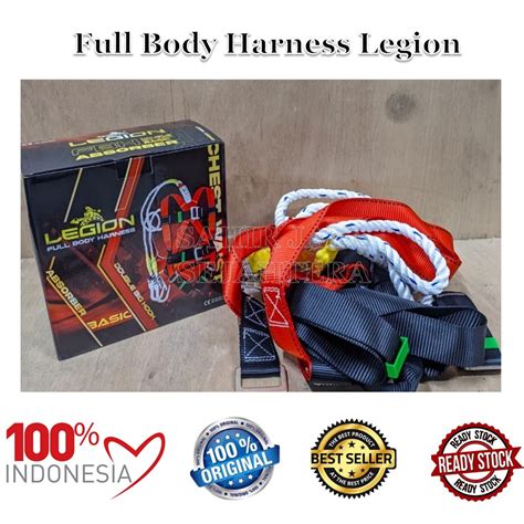 Jual Full Body Harness Double Big Hook ABSORBER With Chest Waist Legion