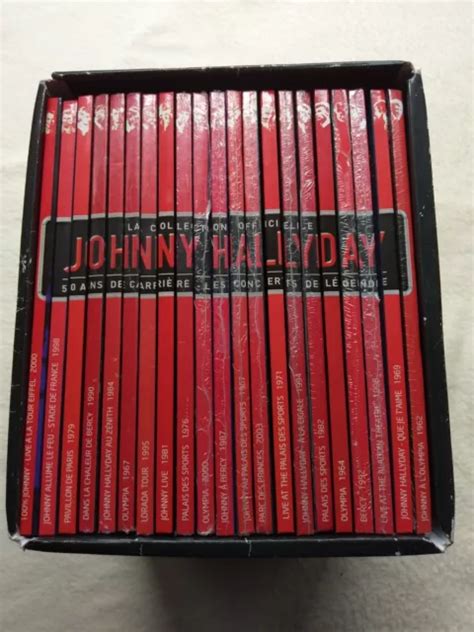 JOHNNY HALLYDAY 50 ans de carrière intégrale 21 livres CD concerts de