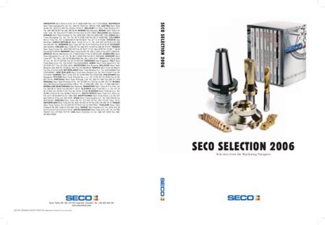 Tous Les Catalogues Et Fiches Techniques PDF SECO TOOLS