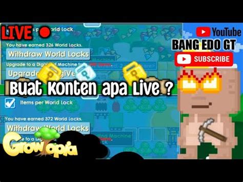 Hasil Mass Gabut Boleh Juga Live Growtopia YouTube