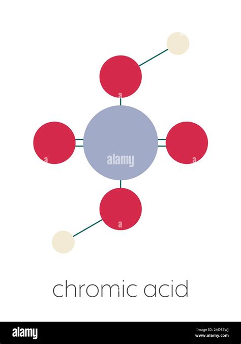 Cido Cr Mico H Cro Mol Cula Estilizada F Rmula Esquel Tica