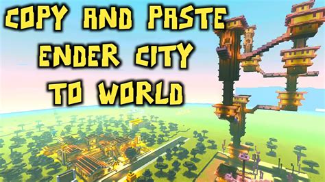 Minecraft Pe How To Find Ender City And Copy It To Normal World