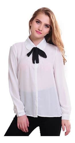 Venta Blusa De Gasa Blanca En Stock