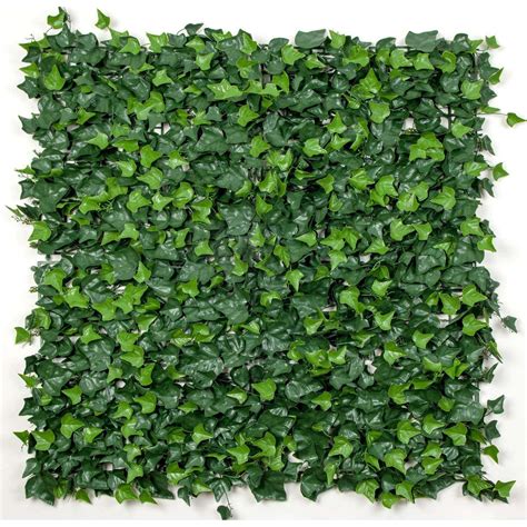 Artificial Ivy Hedge Panel Fake Vertical Garden 1m X 1m Indoor Or Out