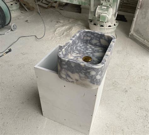 Calacatta Viola Marble Sink Wall Mount Marble Sink Marble Bathroom