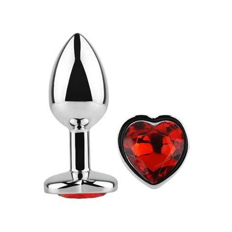 Plug Anal Corazón Rojo Talla L Plugs anales Condones Mix