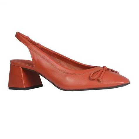 Slingback Rust Salto Bloco I Loucos Santos Loja Virtual