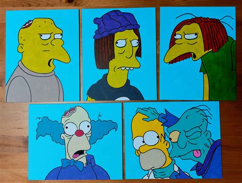 Some zombie Simpsons paintings, seemed the right month for them. : r/TheSimpsons