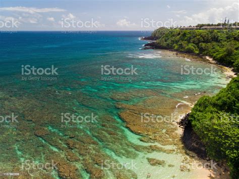 Ocean View From Hideaway Beach In Kauai Stock Photo - Download Image ...