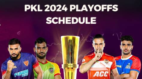 Pro Kabaddi League: PKL 2024 playoffs schedule, live match time ...