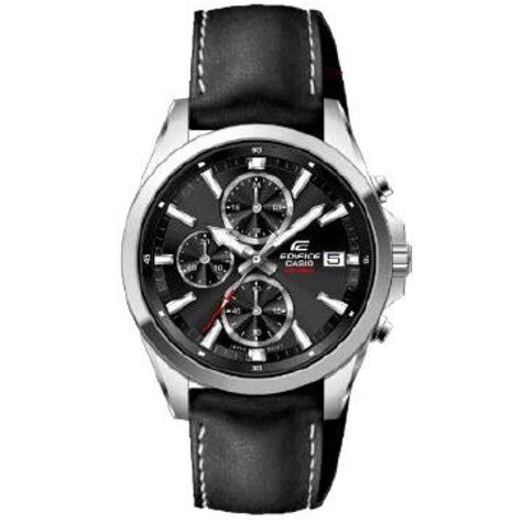 Montre Casio Efv 560l 1avuef Edifice Multifonction Bracelet Cuir Noir