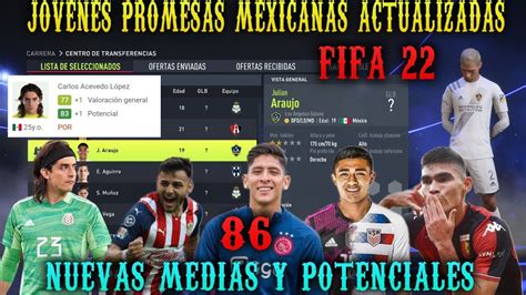 Jóvenes Promesas Mexicanas Actualizadas en FIFA 22 Nuevas Jovenes