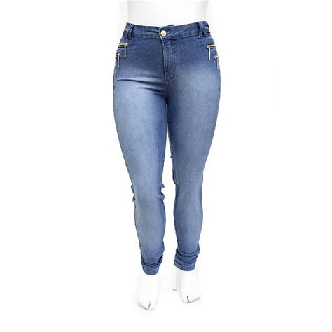 Calça Plus Size Jeans Feminina Hot Pants Cheris Ane Jeans Anos