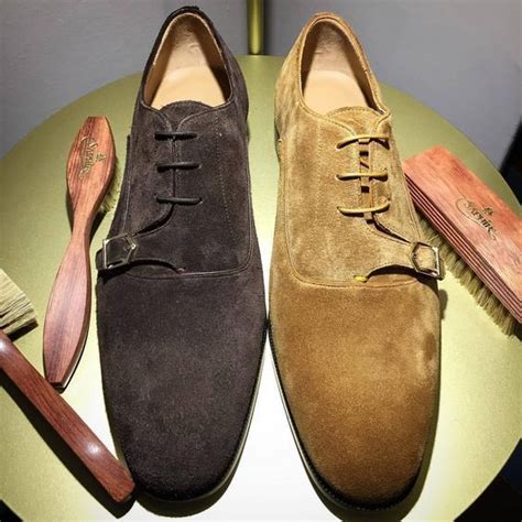 Handmade men tan and brown shoes, suede dress tuxedo shoes, men formal ...