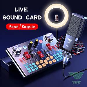 Jual Tnw V Sound Card Bluetooth Live Mixer Untuk Live Streaming