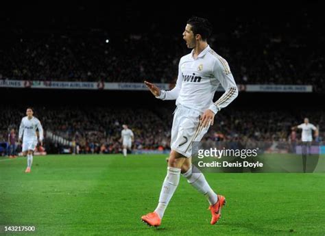 Cristiano Ronaldo Vs Barcelona Photos and Premium High Res Pictures ...