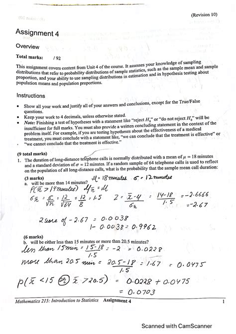 Assignment 5 Mandatory Assignement Math 215 Studocu