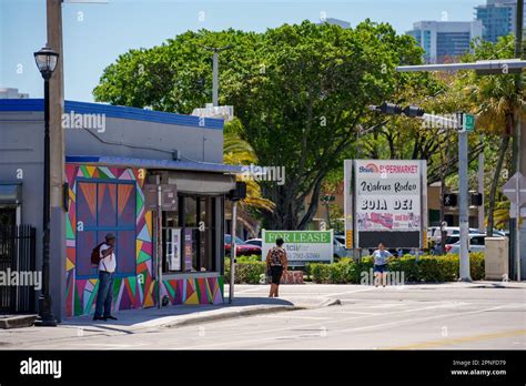 Little Haiti Miami, FL, USA - April 18, 2023: Streets of Little Haiti Miami Stock Photo - Alamy