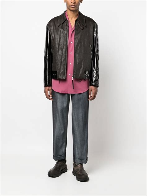 OUR LEGACY Zip Up Leather Jacket Farfetch