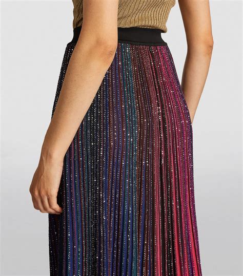 Missoni Pleated Midi Skirt Harrods US