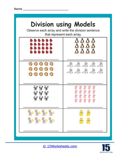 Division Arrays For Division Part One Worksheet Worksheets Library