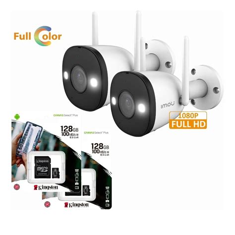 Kit De 2 Camaras De Seguridad Wifi Imou 2mpx 1080p Exterior 128gb