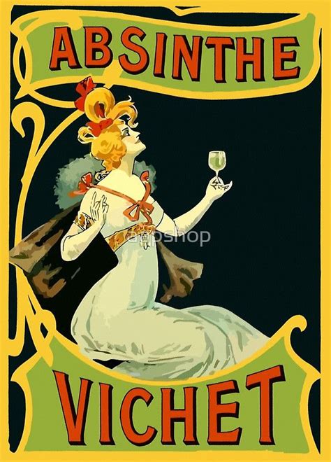 Absinthe Vichet Modern Art Nouveau Art Print By Aapshop Vintage