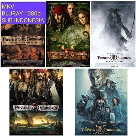 Jual Dvd Koleksi Film Pirates Of The Caribbean MKV Di Lapak Siapudan