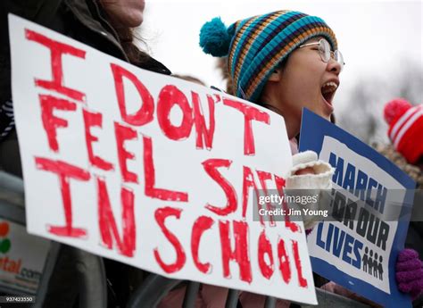 Protestors Chant During The March For Our Lives Rally On March 24