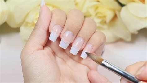 Uñas Acrílicas CORTAS Sencillas y Bonitas de Salón YouTube