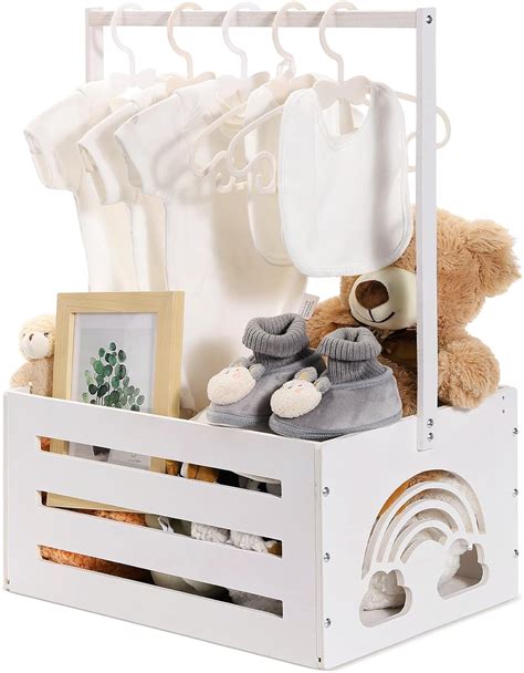 Yerliker Wooden Baby Shower Crate Closet Baby Shower Ts