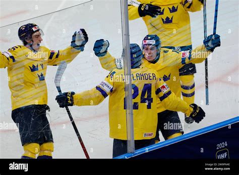 Gothenburg Sweden S Tom Willander Scores During The Iihf