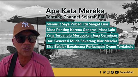 APA KATA MEREKA TENTANG CHANNEL SEJARAH BALI Video Dailymotion