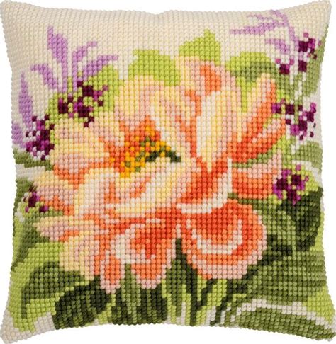 Kit Coussin Point De Croix Pivoine Vervaco PN 0166934 Bol