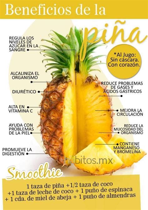 Beneficios De La Pi A Frutas Y Verduras Beneficios Beneficios De