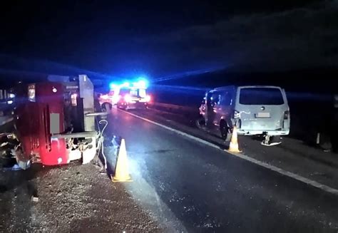 Update Foto Dou Accidente Pe Autostrada A Sebe Sibiu Microbuz