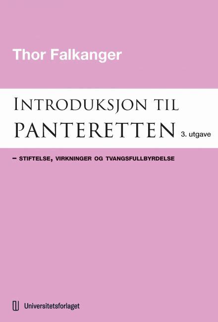 Introduksjon Til Panteretten