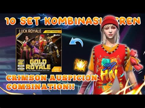 Top Set Kombinasi Crimson Auspicion Bundle Special Gold Royale