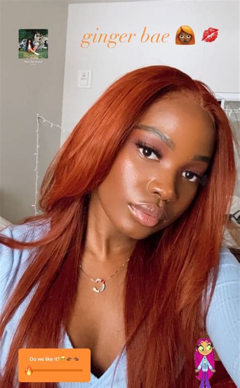 Ginger Hair On Darkskin Women Ginger Hair Hair Color For Black Hair