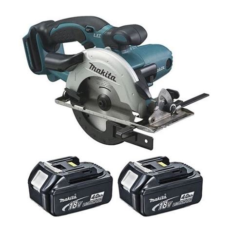 Sierra circular de inmersión makita 18v 136mm li ion 2 baterías 4 0ah