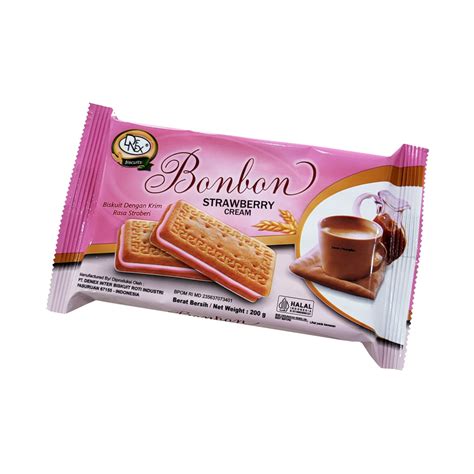 Bon Bon Strawberry Gr Denex Inter Biskuit Roti Industri Pt