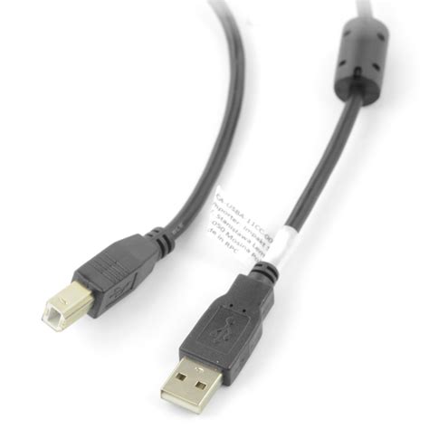 Kabel USB A B Lanberg s feritovým filtrem 1 8 m Botland obchod