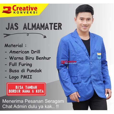 Jual Bisa Cod Jas Pmii Size Jumbo Jas Seragam Almamater Almet Pmii