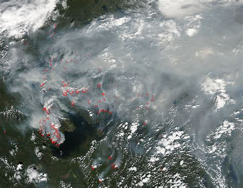 Fires And Smoke In Northern Canada